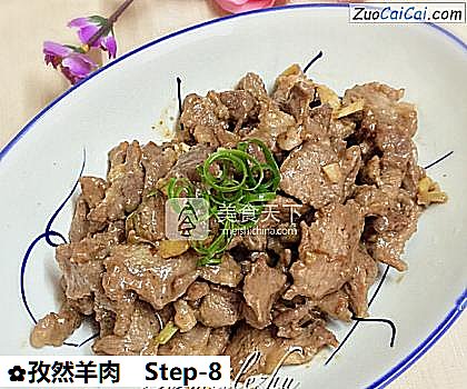 孜然羊肉做法第八步骤