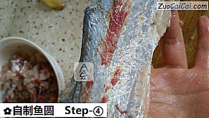 自制鱼圆做法第四步骤