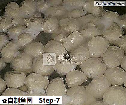 自制鱼圆做法第七步骤
