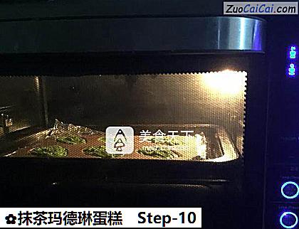 抹茶玛德琳蛋糕做法第十步骤