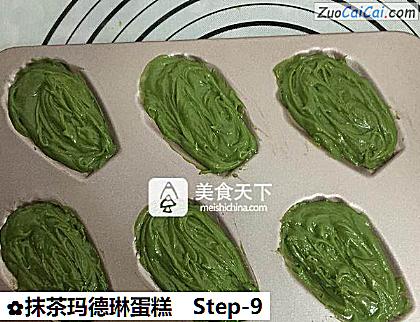抹茶玛德琳蛋糕做法第九步骤