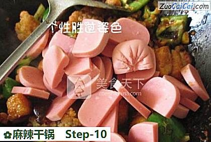 麻辣干锅做法第十步骤