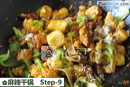麻辣干锅做法第九步骤