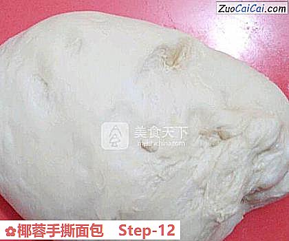 椰蓉手撕面包做法第十二步骤
