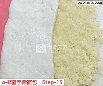 椰蓉手撕面包做法第十五步骤