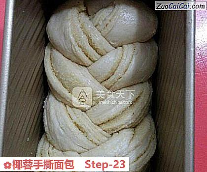 椰蓉手撕面包做法第二十三步骤