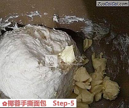 椰蓉手撕面包做法第五步骤