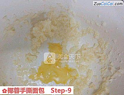 椰蓉手撕面包做法第九步骤