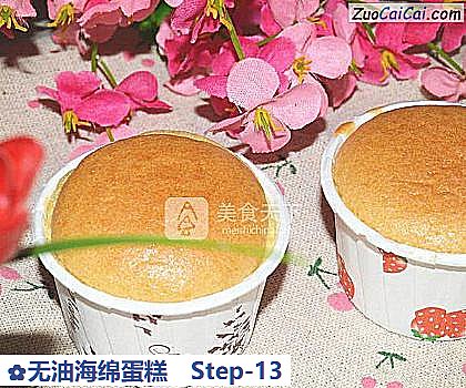 无油海绵蛋糕做法第十三步骤