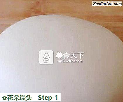 花朵馒头做法第一步骤