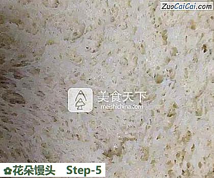 花朵馒头做法第五步骤