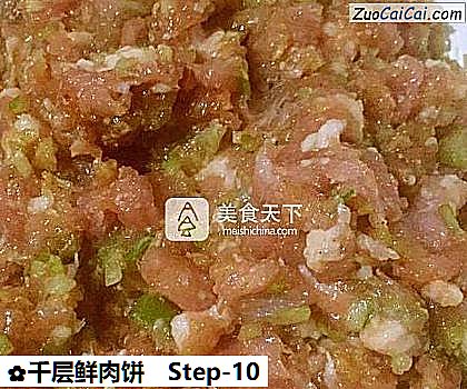 千层鲜肉饼做法第十步骤
