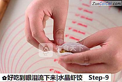 好吃到眼泪流下来|水晶虾饺做法第九步骤