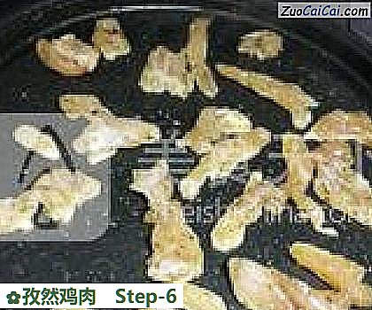 孜然鸡肉做法第六步骤