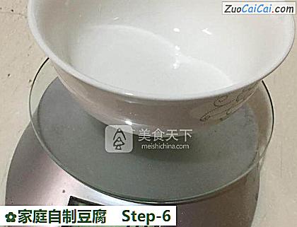家庭自制豆腐做法第六步骤