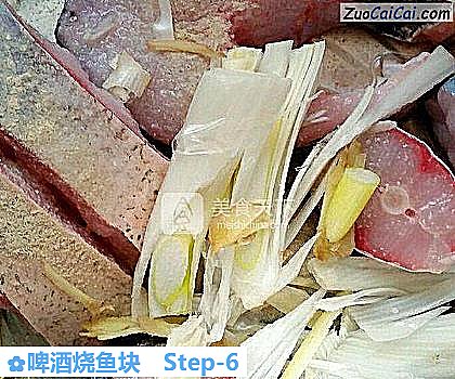 啤酒烧鱼块做法第六步骤