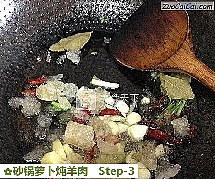 砂锅萝卜炖羊肉做法第三步骤