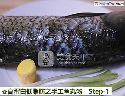 高蛋白低脂肪之手工鱼丸汤做法第一步骤