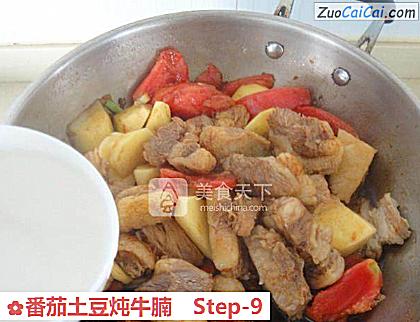 番茄土豆炖牛腩做法第九步骤