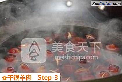 干锅羊肉做法第三步骤