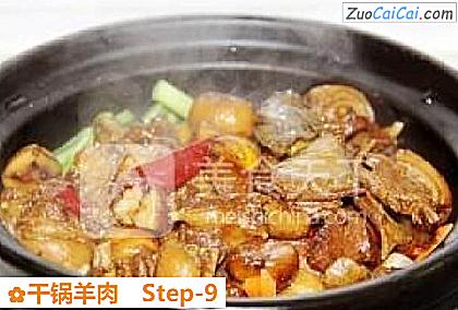 干锅羊肉做法第九步骤