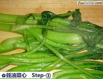 蚝油菜心做法第三步骤