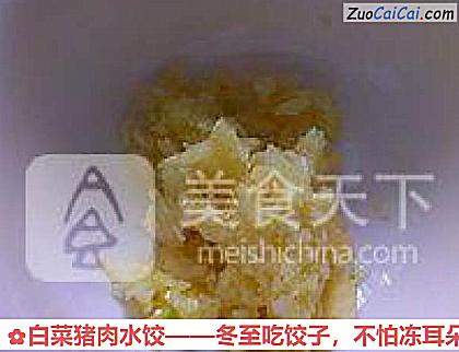 白菜猪肉水饺做法第十五步骤