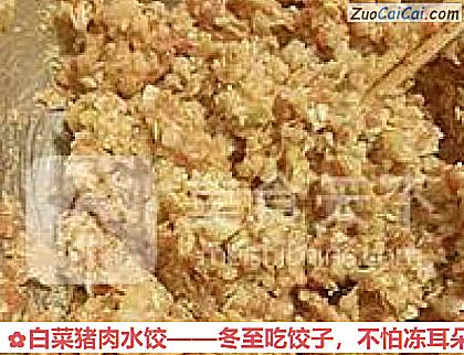白菜猪肉水饺做法第九步骤