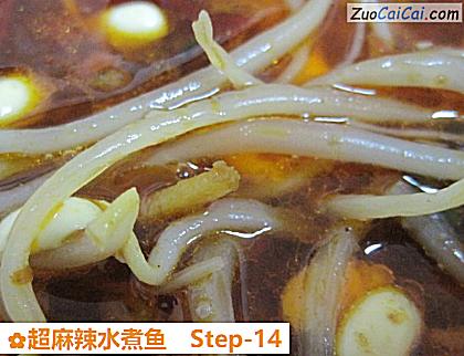超麻辣水煮鱼做法第十四步骤