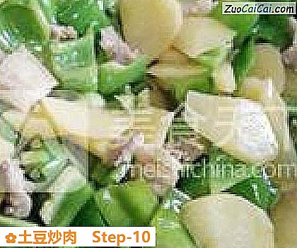 土豆炒肉做法第十步骤