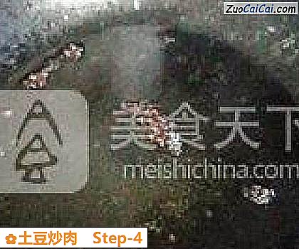 土豆炒肉做法第四步骤