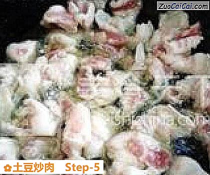 土豆炒肉做法第五步骤