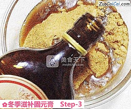 冬季滋补固元膏做法第三步骤