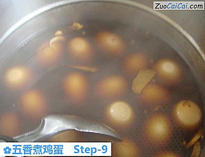 五香煮鸡蛋做法第九步骤