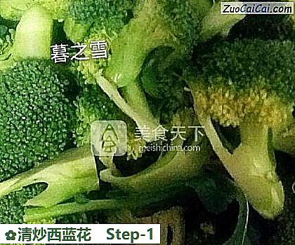 清炒西蓝花做法第一步骤