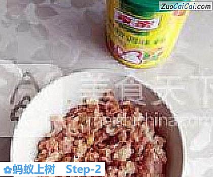 蚂蚁上树做法第二步骤