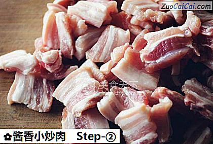 酱香小炒肉做法第二步骤