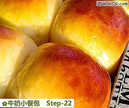 牛奶小餐包做法第二十二步骤