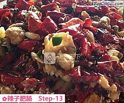 辣子肥肠成品图1