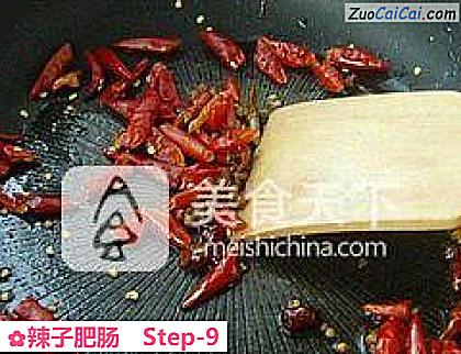 辣子肥肠做法第九步骤