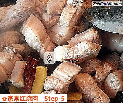 家常红烧肉做法第五步骤
