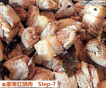 家常红烧肉做法第七步骤