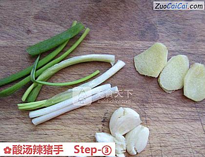 酸汤辣猪手做法第三步骤