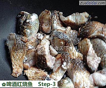 啤酒红烧鱼做法第三步骤