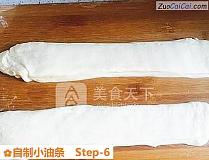 自制小油条做法第六步骤