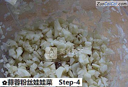 蒜蓉粉丝娃娃菜做法第四步骤