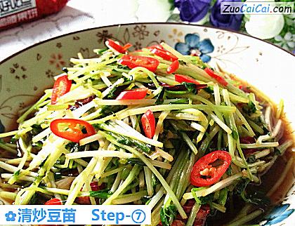 清炒豆苗做法第七步骤
