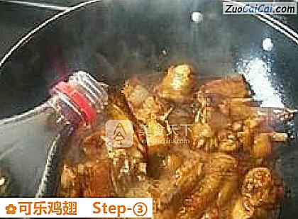 可乐鸡翅做法第三步骤