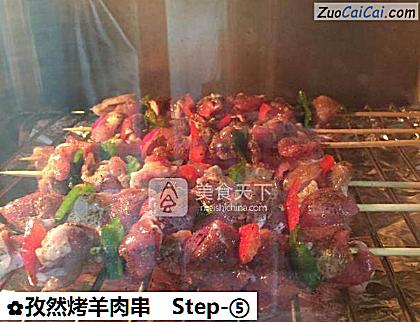 孜然烤羊肉串做法第五步骤
