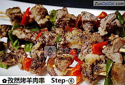 孜然烤羊肉串做法第六步骤